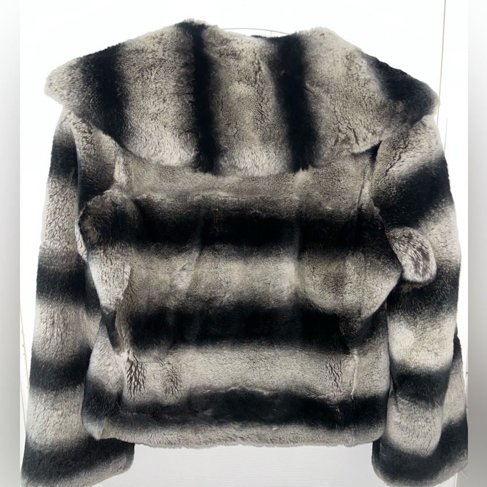100% Rabbit Fur Coat Alice and Olivia - Picture 2 of 4